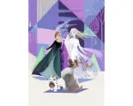Hornbach Fototapete Vlies IADX4-059 Into Adventure Disney Frozen Abstract Arendelle 4-tlg. 200 x 280 cm