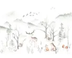 Hornbach Fototapete Vlies IAX8-0034 Into Adventure Cozy Woods 8-tlg. 400 x 280 cm