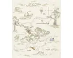 Hornbach Fototapete Vlies IADX4-042 Into Adventure Winnie Pooh Map 4-tlg. 200 x 240 cm