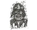 Hornbach Poster Star Wars Darth Vader Drawing 40x50 cm