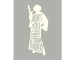 Hornbach Poster Star Wars Silhouette Quotes Leia 40x50 cm