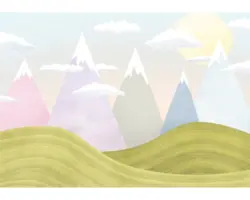 Fototapete Vlies IAX8-0032 Into Adventure Hilltops 8-tlg. 400 x 280 cm