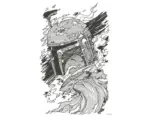Hornbach Poster Star Wars Boba Fett Drawing 50x70 cm