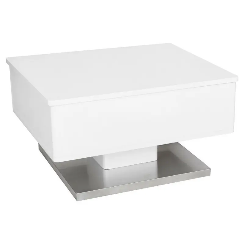 Couchtisch in Metall, Holzwerkstoff 60/70/40,5 cm