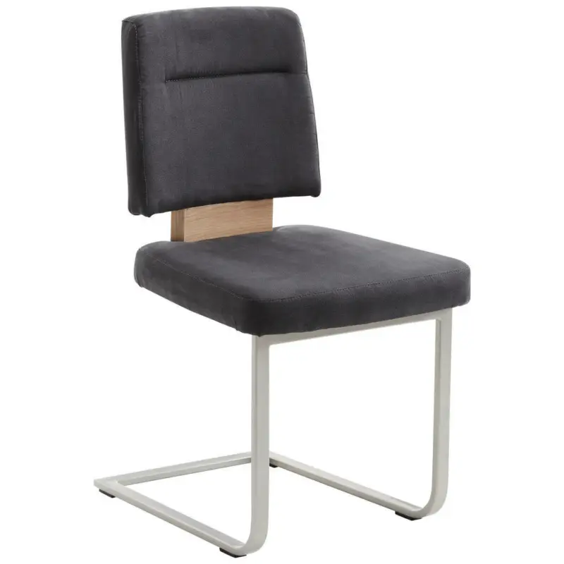 Schwingstuhl in Edelstahl beflockt