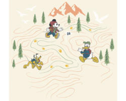 Fototapete Vlies IADX6-035 Into Adventure Disney Mickey Meets the Mountain 6-tlg. 300 x 280 cm