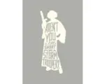 Hornbach Poster Star Wars Silhouette Quotes Leia 50x70 cm