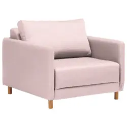 Schlafsessel in Webstoff Rosa