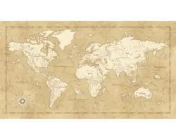 Fototapete Vlies IAX10-0027 Into Adventure Vintage World Map 10-tlg. 500 x 280 cm