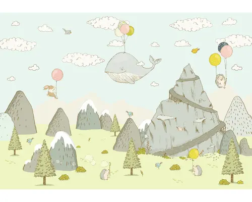 Fototapete Vlies IAX8-0028 Into Adventure Mountain Traveler 8-tlg. 400 x 280 cm