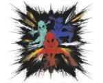 Hornbach Fototapete Vlies IADX6-080 Into Adventure Spider-Man Color Explosion 6-tlg. 300 x 280 cm