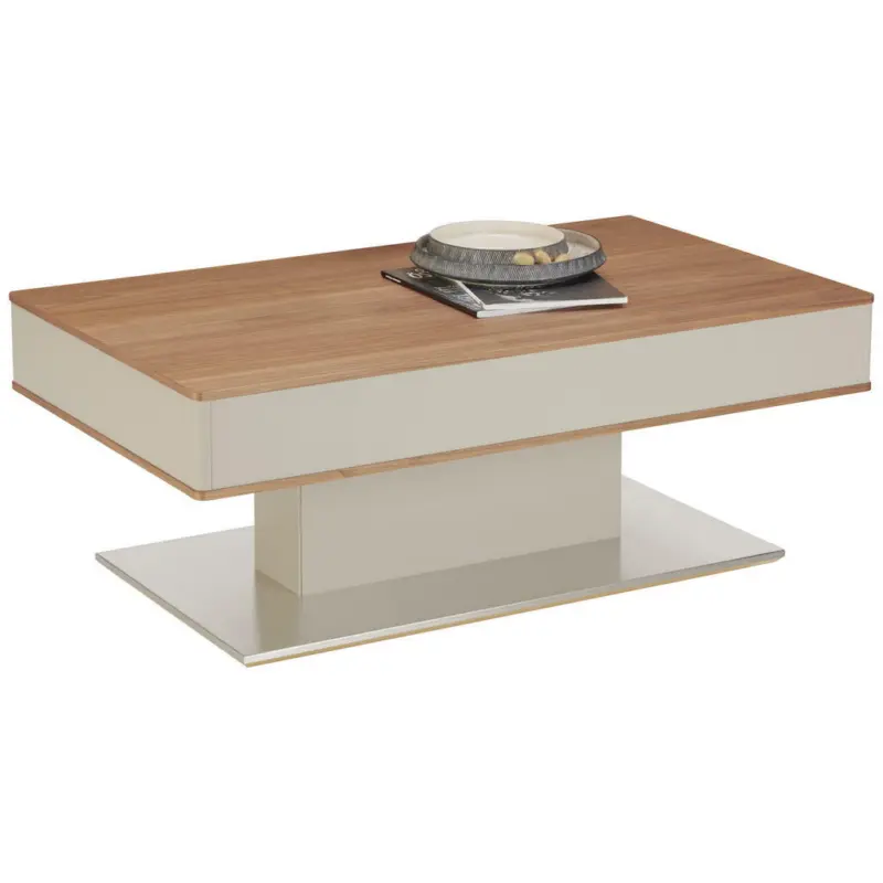 Couchtisch in Holz, Metall, Holzwerkstoff 65/110/43 cm