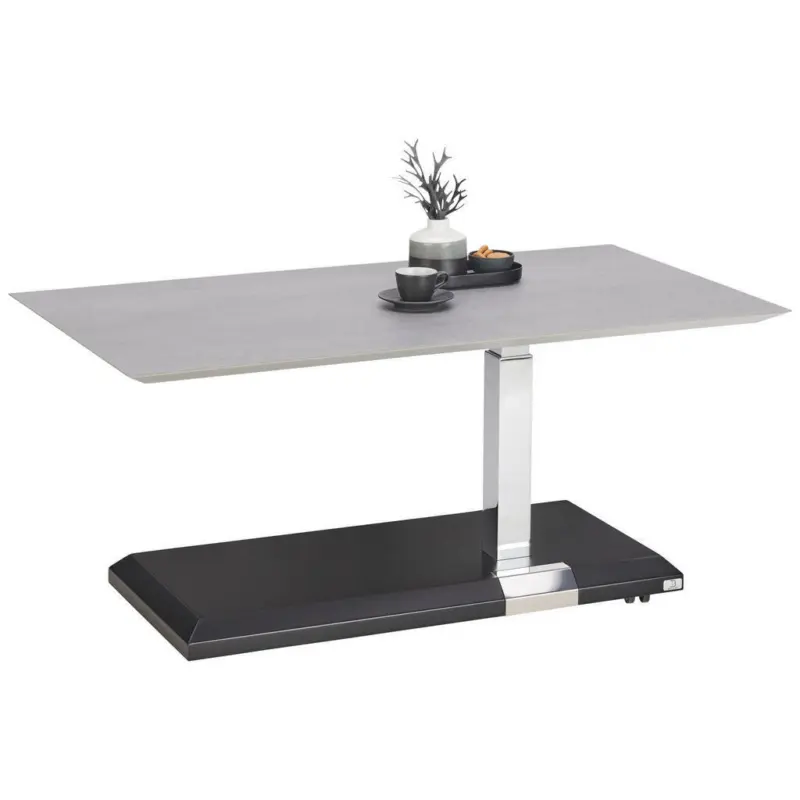 Couchtisch in Metall, Kunststoff, Keramik, Holzwerkstoff 110/60/46-62 cm