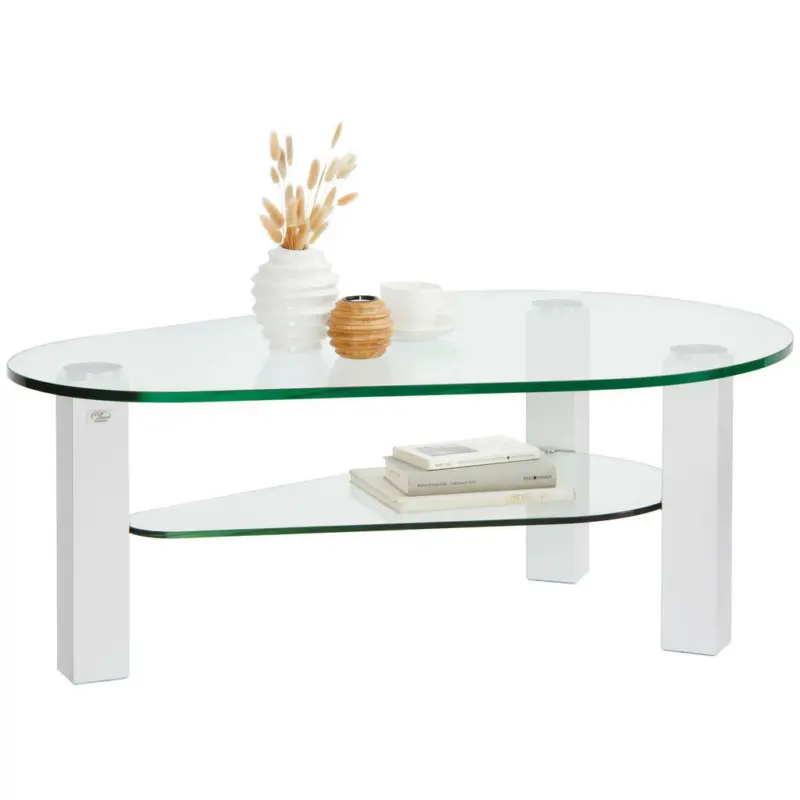 Couchtisch in Metall, Glas 115,7/75,7/42,5 cm