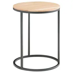 Beistelltisch in Holz, Metall 39/39/51 cm