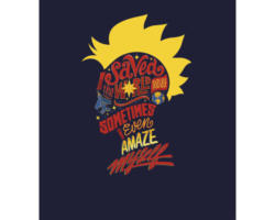 Fototapete Vlies IADX5-063 Into Adventure Captain Marvel saves the World 5-tlg. 250 x 280 cm