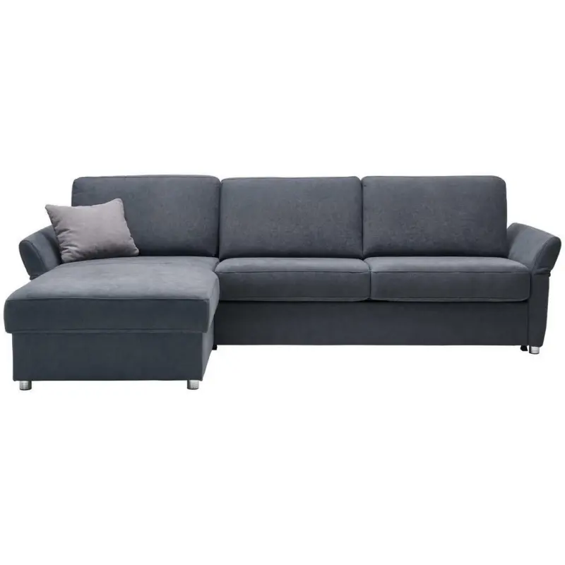 Ecksofa in Flachgewebe Grau