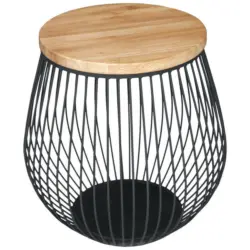 Beistelltisch in Holz, Metall, Holzwerkstoff 54/54/52,5 cm