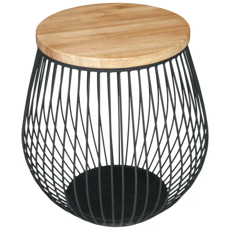 Beistelltisch in Holz, Metall, Holzwerkstoff 54/54/52,5 cm