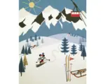 Hornbach Fototapete Vlies IADX4-039 Into Adventure Disney Mickey Alpine 4-tlg. 200 x 250 cm