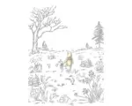 Hornbach Fototapete Vlies IADX4-043 Into Adventure Winnie Pooh Walk 4-tlg. 200 x 280 cm