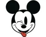 Hornbach Fototapete selbstklebend DD1-057 Dot Disney Mickey Head Optimism Ø 125 cm