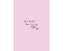 Poster Star Wars Quote Yoda Cute 50x70 cm