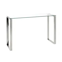 Konsolentisch in Metall, Glas 120/40/78 cm