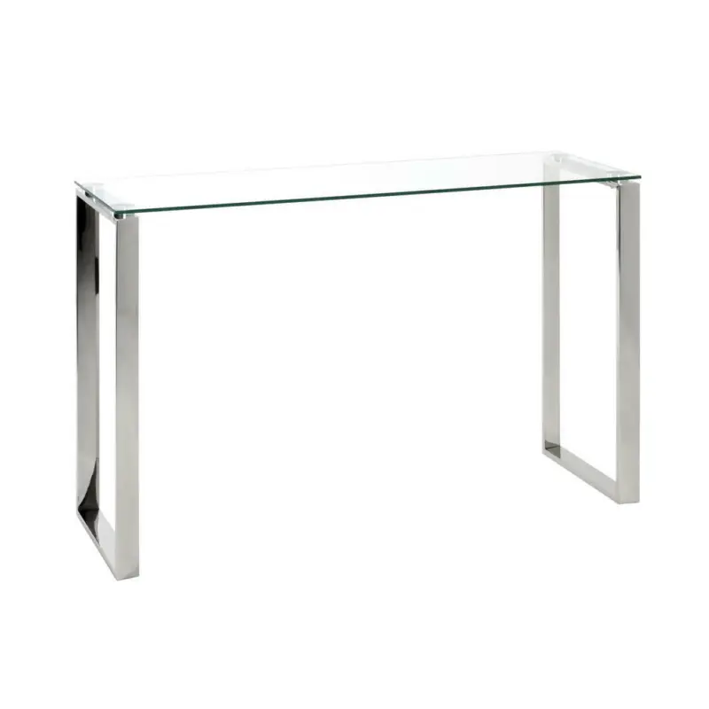 Konsolentisch in Metall, Glas 120/40/78 cm