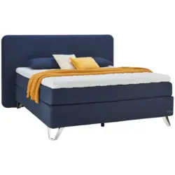 Boxspringbett 160/200 cm in Blau