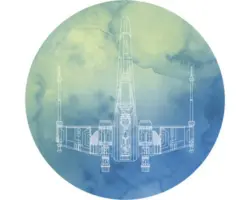 Fototapete selbstklebend DD1-028 Dot Star Wars X-Wing Ø 125 cm