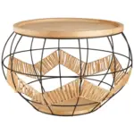 XXXLutz Lauterach - Ihr Möbelhaus bei Bregenz Beistelltisch in Holz, Metall, Naturmaterialien 53/53/35,5 cm