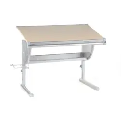 Jugendschreibtisch 117/68/61-89 cm höhenverstellbar