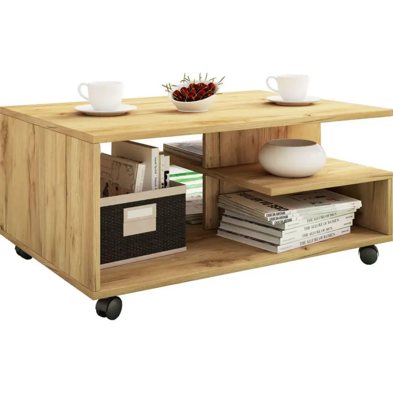 Couchtisch in Holzwerkstoff 50/80/40 cm