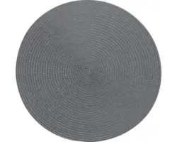 Tischset Spiral grau rund 38cm