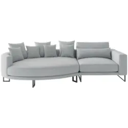 Bigsofa in Webstoff Grau
