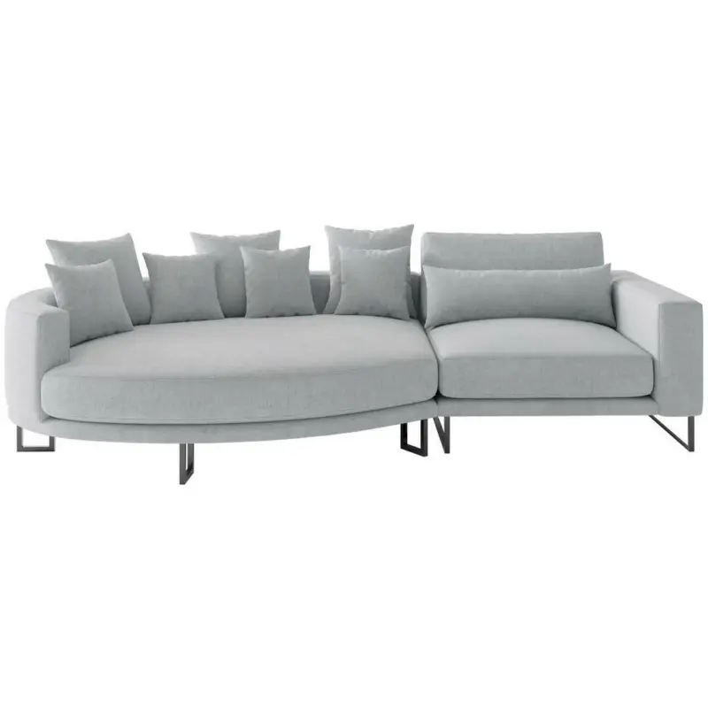Bigsofa in Webstoff Grau