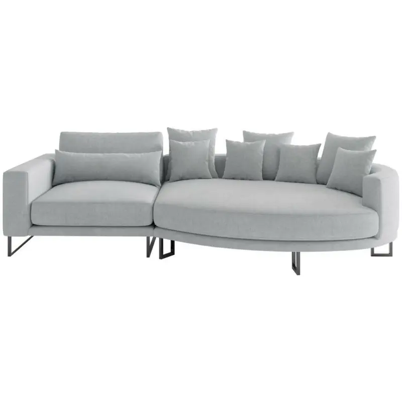 Bigsofa in Webstoff Grau