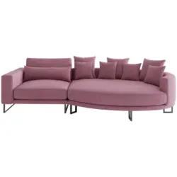 Bigsofa in Webstoff Magenta