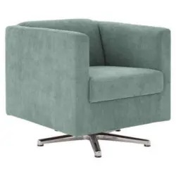 Designsessel in Kord Türkis