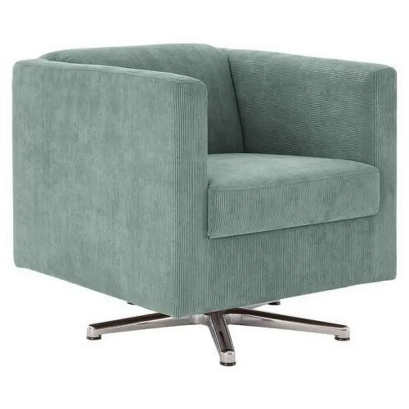 Designsessel in Kord Türkis