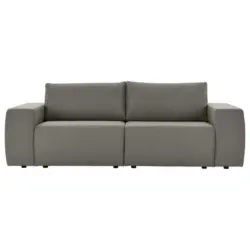 Zweisitzer-Sofa in Webstoff Grau