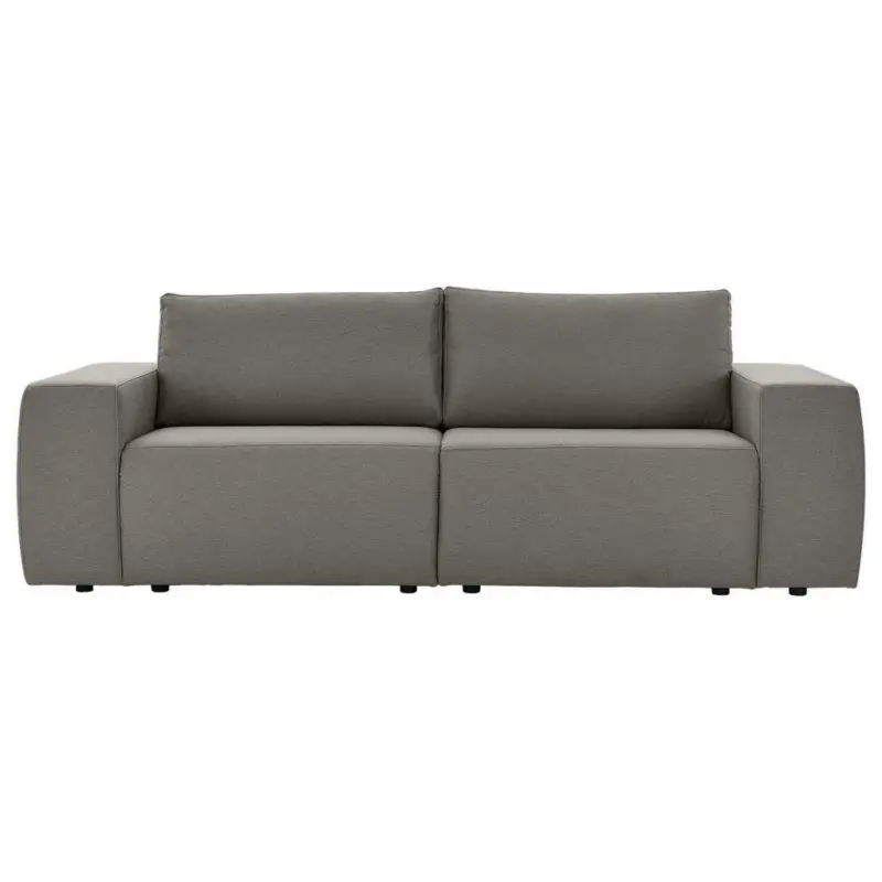 Zweisitzer-Sofa in Webstoff Grau