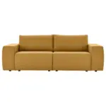 XXXLutz Lauterach - Ihr M&ouml;belhaus bei Bregenz Zweisitzer-Sofa in Webstoff Goldfarben
