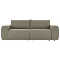 Zweisitzer-Sofa in Webstoff Schlammfarben