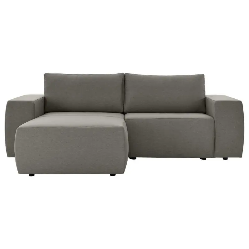 Ecksofa in Webstoff Grau