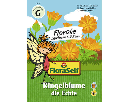 Blumensamen FloraSelf Floralie-Gärtnern mit Kids Ringelblume gelb