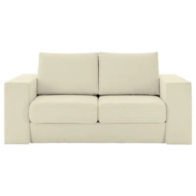 3,5-Sitzer inkl. Hocker in Webstoff Creme