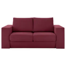 3,5-Sitzer inkl. Hocker in Webstoff Rot, Beere