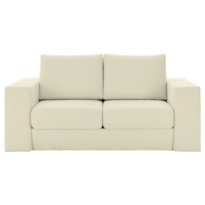 3,5-Sitzer inkl. Hocker in Webstoff Creme